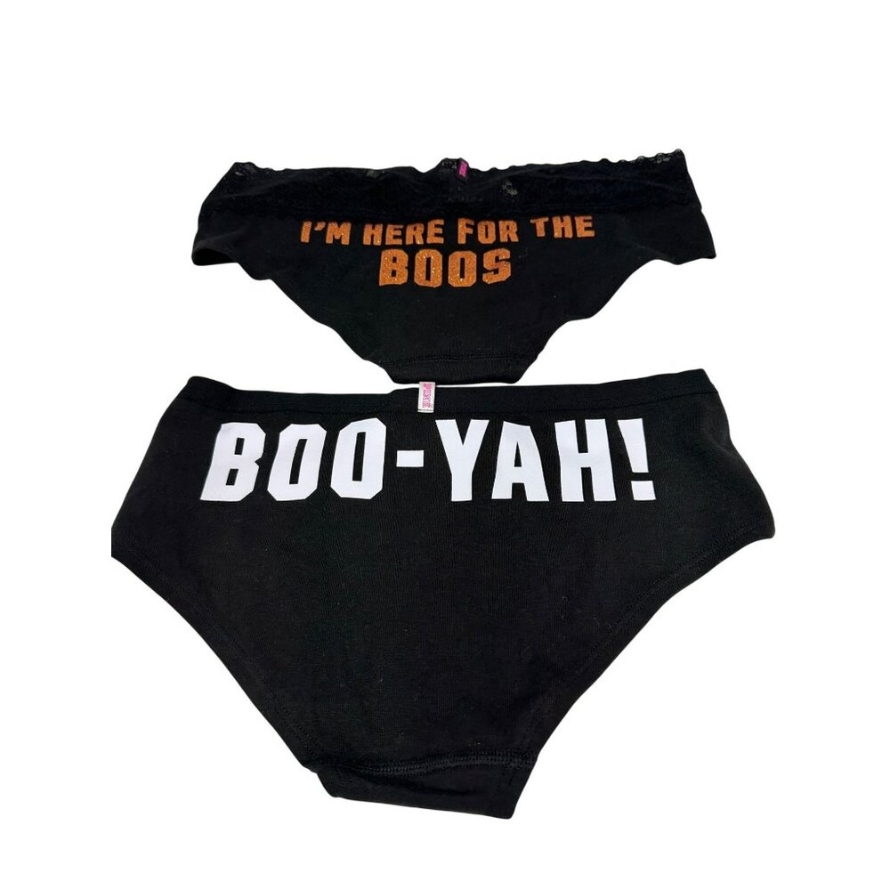 NWT PINK Victoria’s Secret Women’s Hipster |‎ 2-Pack XS Extra Low Rise Halloween